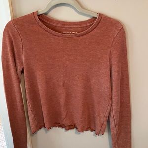 American Eagle Waffle Shirt M